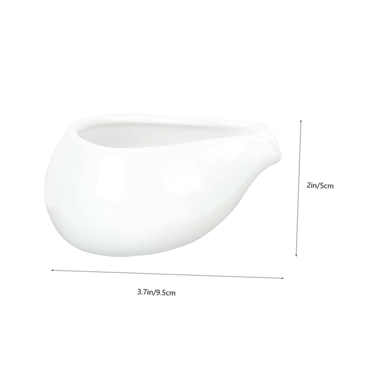 GRIRIW 2pcs Ceramic Milk Cup Coffee Cup Milk Sauce Kettle Milk Container Small Creamer Small Sauce Pitcher Sauce Jug Powdered Creamer for Coffee Milk Frothing Pitcher Creamer Jug Ceramics