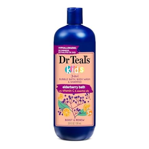 Dr Teal's Kids 3 in 1 Elderberry Bubble Bath, Body Wash & Shampoo Cover
