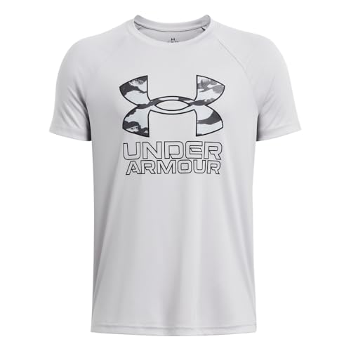 Image of Under Armour Boys' Tech Hybrid Printed Fill Short-Sleeve T-Shirt