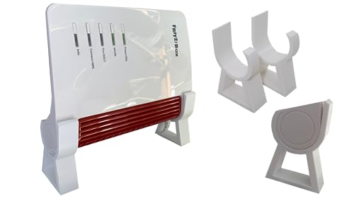 Ständer-Füße-Set Für Fritz!Box 5590 Fiber (weiß, 3D-gedruckt) – Für Besseren Stand & WLAN-Reichweite