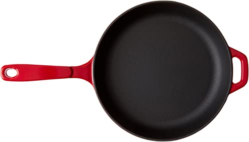 Lodge Essential Enamel Cast Iron Skillet, 11 Inches, Red - image 3