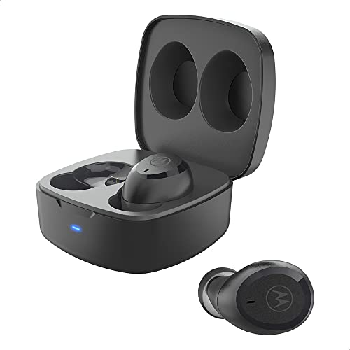 Fone De Ouvido Bluetooth Motorola Moto Buds 100, A prova d'agua - Preto, Único