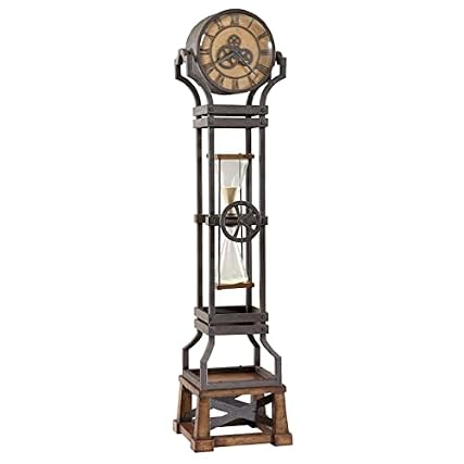 Howard Miller Pace Floor Clock II, Wood Finish with Convex Glass Crystal Triple Chime Movement