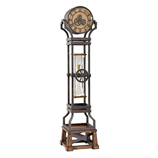 Howard Miller Pace Floor Clock II 549-109 – Aged Iron Finish Metal Frame