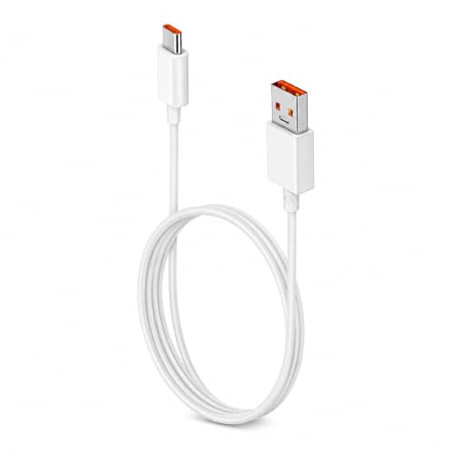 Image of 45W Flash Charging USB Type-C Cable Compatible with Infinix Note 50X, Note 50 Pro+, Note 40 Pro+, Note 40 Pro, Note 40, GT 20 Pro, Zero 40, Zero 30, Smart 9, Hot 50 Series, 1 Meter White