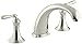 KOHLER K-T398-4-SN Devonshire Deck-/Rim-Mount Bath Faucet Trim for High-Flow Valve with Non-Diverter Spout and Lever Handles, Vibrant Polished Nickel