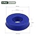 YOKIVE 5 Pcs UN Radial Shaft Seals, Industry PU Oil Seals for Hydraulic Cylinders (Blue, 10-mm ID x 22-mm OD 6-mm Width)
