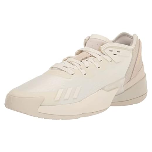 adidas Tênis de basquete unissex D.o.n. Issue 4, Off White/Off White/Clear Brown, 12 Women/12 Men
