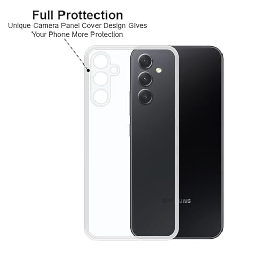 Image of COVERBLACK Rubber Back Cover for Samsung A54 5G - SM-A546E - Transparent