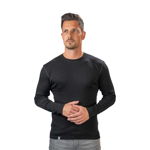 ALPIN LOACKER Maglietta Termica Uomo 100% Lana Merino - Maglia Tecnica per Running, Ciclismo e Sport Invernali