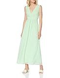 elegantes langes Kleid mit gepunktetem Muster und schönem Dekolletté von Esprit Collection