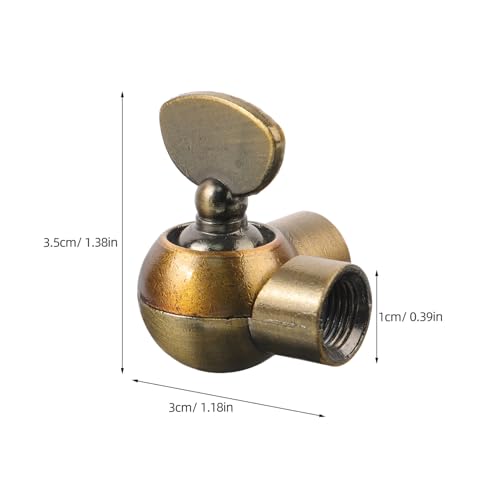 TOKIDNY 2個亜鉛合金製ランプアームアダプター 180度回転可能 M10固定具の回転ジョイント コンパクト設計 ゴールド 家庭用照明やDIY照明プロジェクトに最適 [2]