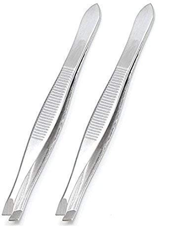 JAGMOOLYA PRODUCTS Flat Tip Metal Tweezer and Plucker For Upper Lip, Eyebrows and Blackhead, Silver (PACK OF 1) (B09TRGQNH5) Amazon Price History, Amazon Price Tracker