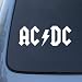 AC-DC - Vinyl Decal Sticker #A1333 | Vinyl Color: White