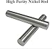 99.9% High Purity Nickel Bar, 100mm Length (Diameters 2-12mm) – Industrial Grade for Chemical & Machinery Manufacturing 5PCS Diameter 10mm