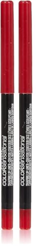 Maybelline New York - Crayon à Lèvres Sculptant - Color Sensational Shaping Lip Liner - Red Escape (80) - 0,3 g (Paquete de 2)