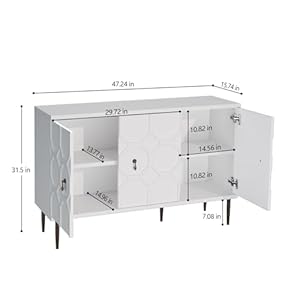   47-White-Sideboard-Buffet-Cabinet-with-Storage-Accent-Cabinet-with-3-Decorative-Embossed-Pattern-Doors-Credenza-Storage-Cabinet-for-Living-Room-Kitchen-Dining-Room-Hallway