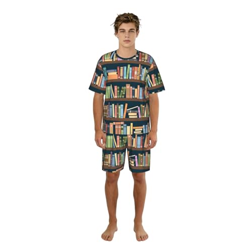 Ropa de dormir para hombre ideal para noches de verano conjunto de pijama de manga corta cómodo