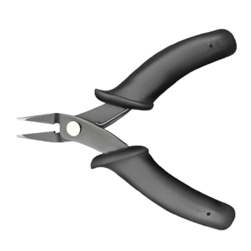 Derwrtup Alicates de punta fina, alicates para hacer joyas, cortador de alambre de alta resistencia para manualidades de joyas. Alicates de punta afilada, pinzas antideslizantes y herramienta de