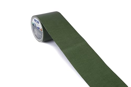 Image of PVC Tarpaulin Repair Tape for Quick Fixes | Self-adhesive and Waterproof | Best for Tarpaulin Repair, Pond lining, Fish tank, and Truck cover (9.5cm x 5m length, Green)