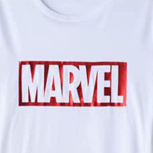 Image of THE NXT GEN Marvel Printed Casual Round Neck Unisex Half Sleeves Oversized Tshirt Men and Women