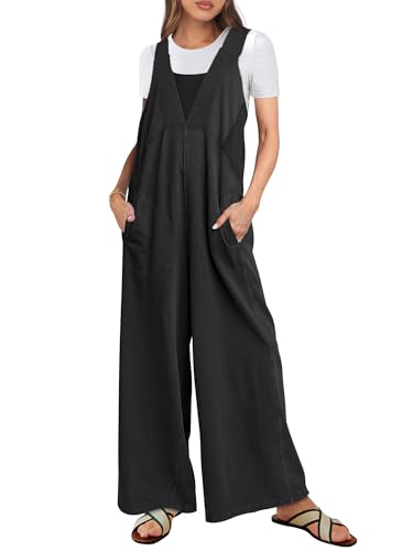 ANRABESS Overalls for Women Summer Loose Casual Wide Leg Jumpsuit...