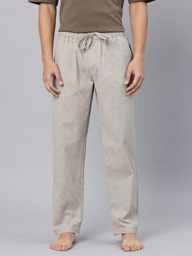 Image of Majestic Man Comfort Fit Solid Cotton Blend Casual Style Lounge Pyjama with 3 Pockets & Zip Closure
