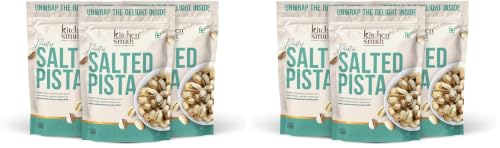 Image of KitchenSmith Salted Roasted Pista - Pack of 6 (250gm Each) | California Pistachios, Pista Dry Fruit, Tasty & Healthy Inshell Pistas| High In Protein | Gluten Free (With Shell, Air Tight Pouch)