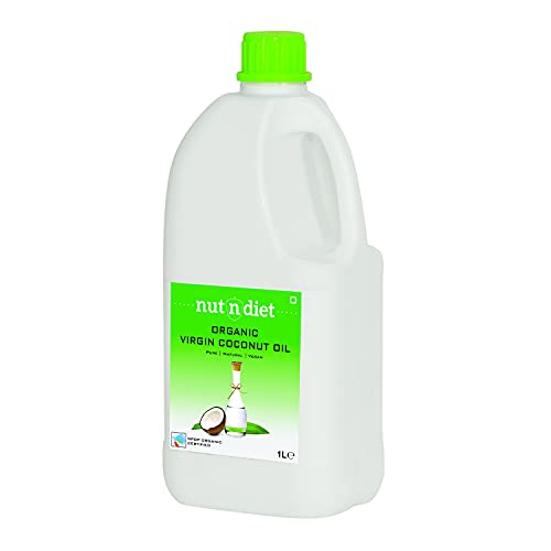 Image of nutndiet Organic Virgin Coconut Oil Cold Pressed | Pure | Natural | Vegan | Jerry Can (1L)