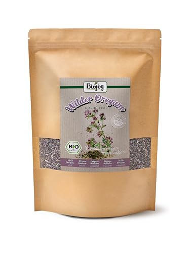 Biojoy Orégano Silvestre Orgánico (250 g), seco y cortado, ideal para Infusión o como Especia (Origanum vulgare subsp. vulgare)