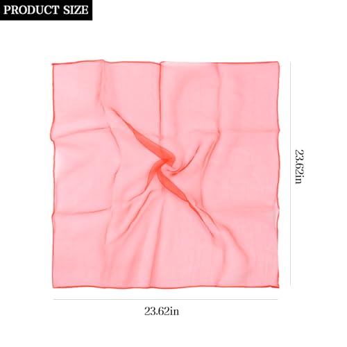 14 PCS Chiffon Scarf Juggling Dance Scarves Belly Dance Hip Scarf Square Dance Scarves 24 Inches in 14 Colors2