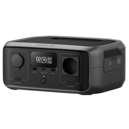 Ecoflow River 3 UPS Estação De Energia Portátil Gerador Solar 300w 245wh Modo X-boost Até 600w Tomada Br 220v