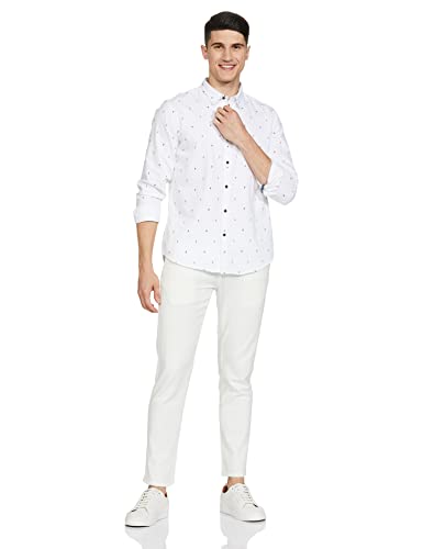 Image of Pepe Jeans Men's Storm Printed Cavalry Twill Regular Fit Shirt