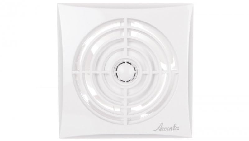 WZ100H Extracteur d’air très silencieux et puissant, basse consommation pour salle de bains avec capteur d’humidité et minuteur à roulement à billes - 100 mm