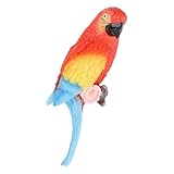 [Apparence réaliste] Avec des couleurs vibrantes et des détails complexes, cet ornement de perroquet à demi-visage ajoute du réalisme et de l'énergie à tout cadre décoratif.