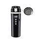 EIMZU DC 12V/24V Wasserkocher, 400ml Auto Wasserkocher, Wasserkocher Auto Zigarettenanzünder, Auto Heizbecher mit Anti-Spill Deckel mit LCD-Anzeige mit Einstellbarer