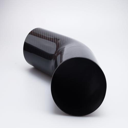 Ac Performance CF-45-400 Od 4 Inch (102Mm) 45 Degree Carbon Fiber Elbow, 4 Inch Outer Diameter, Leg Length 6 Inch (150Mm), 1.5Mm Thickness, 3K Twill Real Carbon Fiber Bent Tube (No Logo thumb #4