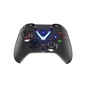 Cosmic Byte ARES Wireless Controller for PC, Magnetic Triggers, Accurate Joysticks, Dual Vibration, Backit LED Buttons, USB Extension Cable (Black)