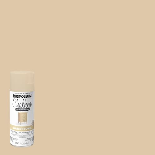 Rust-Oleum Chalked All-in-One Ultra Matte Sandstone Spray Paint | Furniture Paint, One Coat Coverage, No Primer Required, Easy To Use, Fast Drying, Low Odor, Multi Surface, Indoor Use, 12 oz - image 2