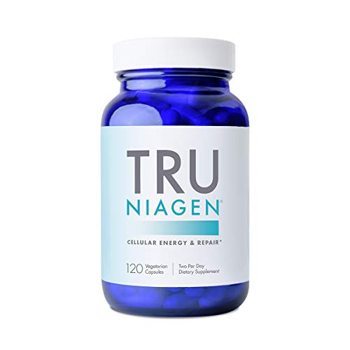 TRU NIAGEN - Patented Nicotinamide Riboside NAD+ Supplement. NR Supports Cellular Energy Metabolism & Repair, Vitality, Healthy Aging of Heart, Brain & Muscle - 60 Servings / 120 Capsules - Pack of 1