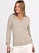 ANRABESS Womens Long Sleeve V Neck Sweaters 2025 Fall Casual Classic Soft Loose Fit Basic Pullover Jumper Top Almond Medium