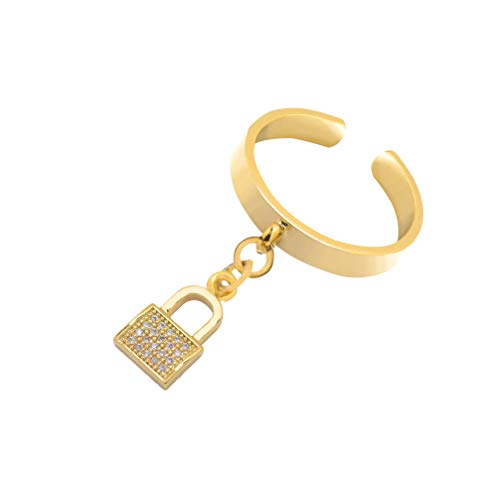Image of Spinningdaisy Dangling Mighty Tiny Charm Adjustable Ring