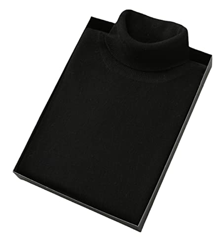 Cashmere Turtleneck Men Knitted Sweater Autumn Winter Warm High Collar Pullover