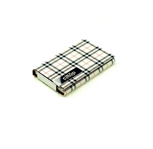 LZK Hombres y mujeres de negocios titular de la tarjeta de encargo ladies gran capacidad de caja de la tarjeta de visita creativa (Color : A)