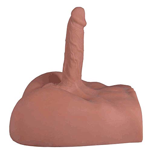 Image of ferch Realistic Sex Doll for Women, Unisex Masturbator Love Doll with Flexible Dildo and Tight Anal Entry, Adult Sex Toys Men - 12.2 x10.3 inch, Brown