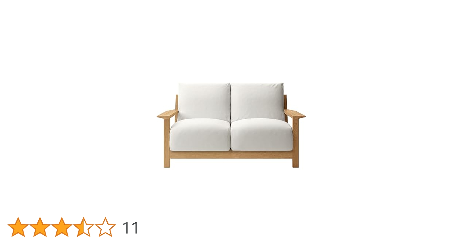 honey】木製フレームソファ 2シーター フェザーポケットコイル