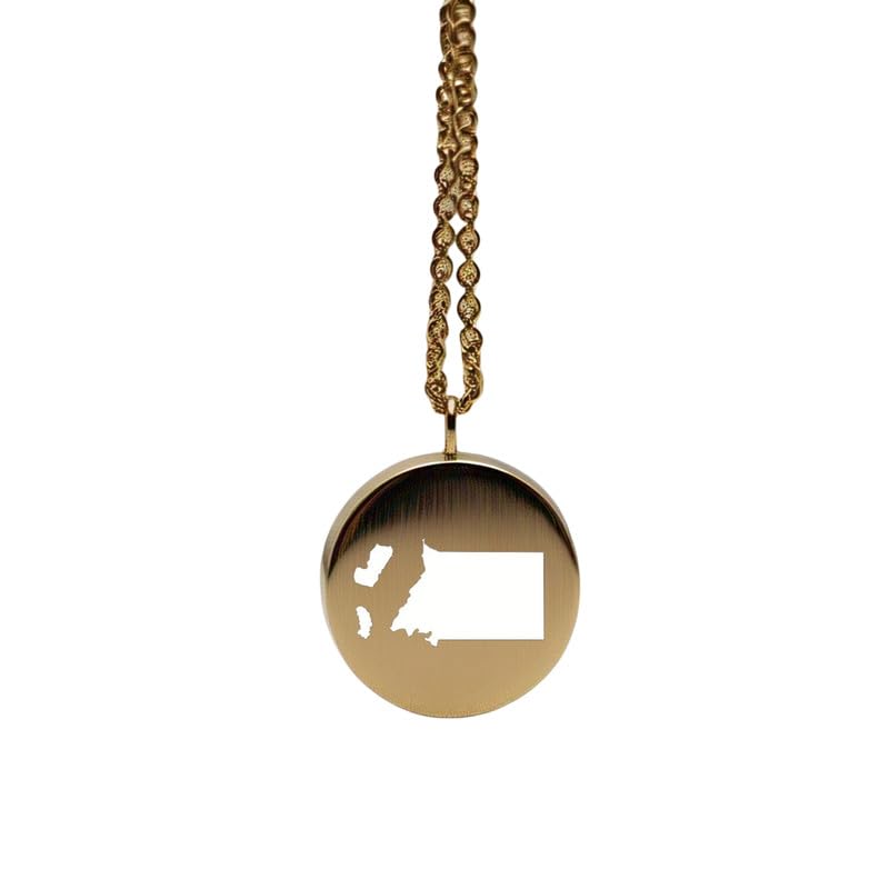 Pendentif carte de la Guinée équatoriale en argent sterling plaqué or 14 carats, forme ronde de 24 mm et épaisseur de 1,5 mm, breloque Terre, bijou de voyage délicat | Aventure | LKB_MAP_458
