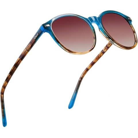 DUCO Vintage Round Polarized Sunglasses for Women Cover