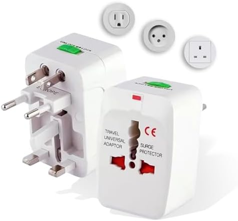 Kit 2 Adaptador Tomada Universal EUA Acessórios para Viagem Europ...