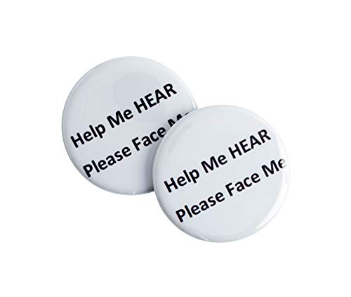 Hard of Hearing Button (Magnet Back 2 Pack)
